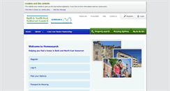 Desktop Screenshot of homesearchbathnes.org.uk
